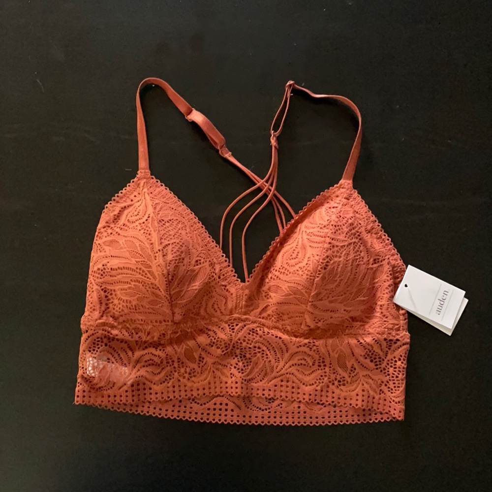 Orange strappy bralette (S)